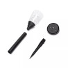 Lampy solarne do ogrodu 6 szt. 0,006W 6500K zimna barwa IP44 czarne