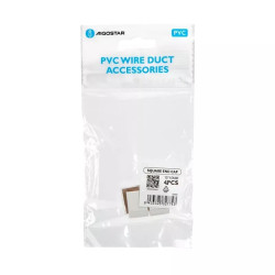 Zaślepki do korytek kablowych 15x10 mm białe PVC 4 sztuki