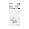 Zaślepki do korytek kablowych 15x10 mm białe PVC 4 sztuki