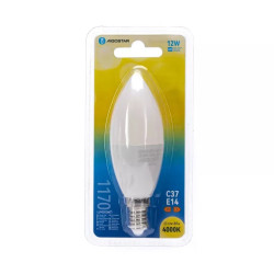Żarówka LED E14 12W 4000K 1170lm C37 biały neutralny strumień