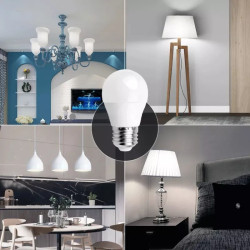 Żarówki LED G45 E27 4,9W 6500K zimna barwa 2 sztuki