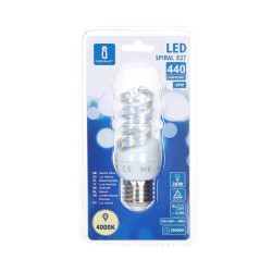 Żarówka LED spiralna E27 4,9W 4000K neutralna przezroczysta 440lm