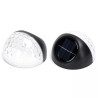 Lampa ścienna solarna LED czarna 2700K z panelem polikrystalicznym