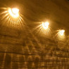 Lampa ścienna solarna LED czarna 2700K z panelem polikrystalicznym
