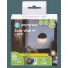 Lampa ścienna solarna LED czarna 2700K z panelem polikrystalicznym