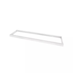 Ramka natynkowa do panelu LED 1200x300x50 mm biała aluminium