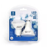 Zestaw 2 reflektorków LED GU10 6W 6500K 480lm biały plastik
