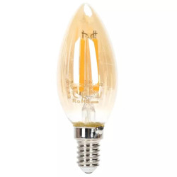 Żarówka LED filamentowa 4W E14 2200K 400lm ściemnialna bursztynowa