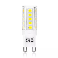 Żarówka LED G9 3,5W 6500K zimna barwa 350lm biała i żółta