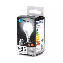 Żarówka LED G45 E14 10W zimna barwa 6500K 935 lm biała
