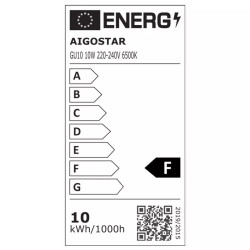 Żarówka LED GU10 10W 6500K zimna 740lm biała do wnętrz