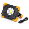 Akumulatorowy reflektor LED 5W 6500K 500 lm czarno-żółty
