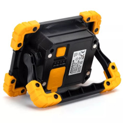 Akumulatorowy reflektor LED 5W 6500K 500 lm czarno-żółty