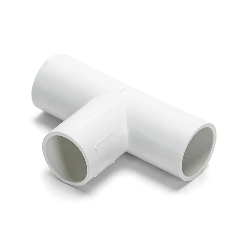 Zestaw 4 elementów kolanek i trójników PVC białe 20 mm do instalacji wewnętrznych