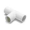 Zestaw 4 elementów kolanek i trójników PVC białe 20 mm do instalacji wewnętrznych