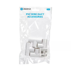 Zestaw 4 elementów kolanek i trójników PVC białe 20 mm do instalacji wewnętrznych