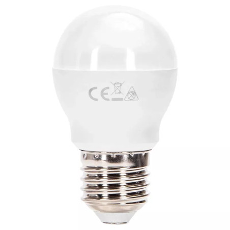 Żarówki LED G45 8W 3000K E27 2 sztuki białe do wnętrz