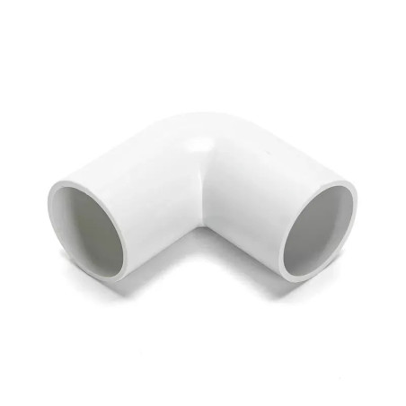 Kolanko PVC białe 25 mm fi 4 sztuki do instalacji wewnętrznych