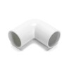 Kolanko PVC białe 25 mm fi 4 sztuki do instalacji wewnętrznych