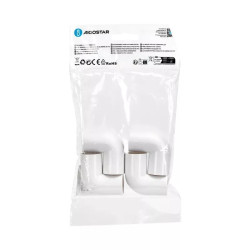 Kolanko PVC białe 25 mm fi 4 sztuki do instalacji wewnętrznych