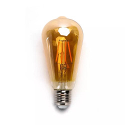 Żarówka filamentowa LED ST64 E27 8W 2200K bursztynowa 800 lm