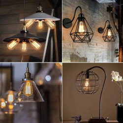 Żarówka filamentowa LED ST64 E27 8W 2200K bursztynowa 800 lm