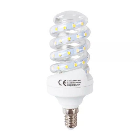 Żarówka LED spiralna E14 9W zimna 6500K 840lm szklana 1 sztuka