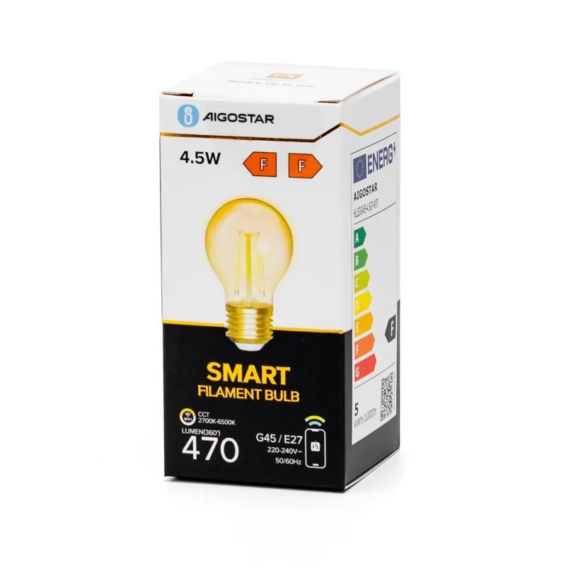 Żarówka LED E27 4,5W 2700-6500K bursztynowa sterowana Wi-Fi