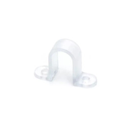 Uchwyt montażowy do taśmy LED biały PVC 10x8x32mm IP20 1 szt.