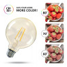 Żarówka LED filamentowa bursztynowa G125 E27 8W 2200K 720lm