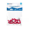 Zaciski preizolowane tłoczone czerwone RV 2,5-4 mm² 20 sztuk