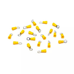 Zaciski tłoczone preizolowane żółte RV3.5-5 20 sztuk do przewodów 2,5-4 mm²