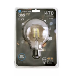 Żarówka LED filament G95 E27 4W 6500K 470lm zimna barwa