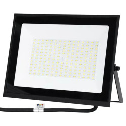 Halogen LED 100W zimna barwa 6500K 9000lm IP65 czarny slim