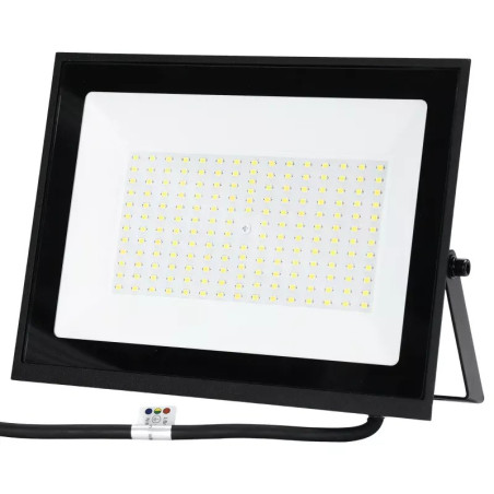 Halogen LED 100W zimna barwa 6500K 9000lm IP65 czarny slim