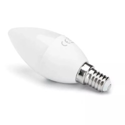 Żarówka LED świeczka C37 4W E14 ciepła 3000K 340lm biała