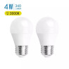 Zestaw 2 żarówek LED G45 E27 4W 3000K ciepłe światło 340lm