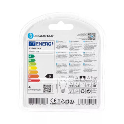 Zestaw 2 żarówek LED G45 E27 4W 3000K ciepłe światło 340lm