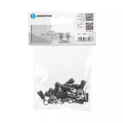 Zaciski tłoczone RV3.5-5 czarne 20 sztuk do przewodów 2.5-4 mm²