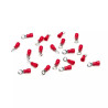 Zaciski preizolowane RV1.25-4 czerwone 20 sztuk do przewodów 0.5-1.5 mm²
