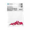 Zaciski preizolowane RV1.25-4 czerwone 20 sztuk do przewodów 0.5-1.5 mm²