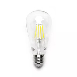 Żarówka LED Filament ST64 E27 4W 6500K 500lm zimna barwa