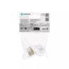 Oprawka ceramiczna GU10 do żarówek LED z kablem 15 cm, 60 W, biała