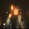 Żarówka LED Filament G95 E27 8W 2200K bursztynowa 720lm do wnętrz
