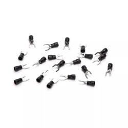 Zaciski preizolowane SV1.25-6 czarne do przewodów 0,5-1,5 mm² 20 sztuk