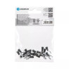 Zaciski preizolowane SV1.25-6 czarne do przewodów 0,5-1,5 mm² 20 sztuk
