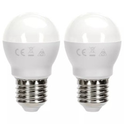 Żarówki LED 12W 4000K 2 sztuki kulka G45 E27 białe