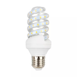 Żarówka LED spiralna 9W E27 zimne światło 6500K 840lm przezroczysta