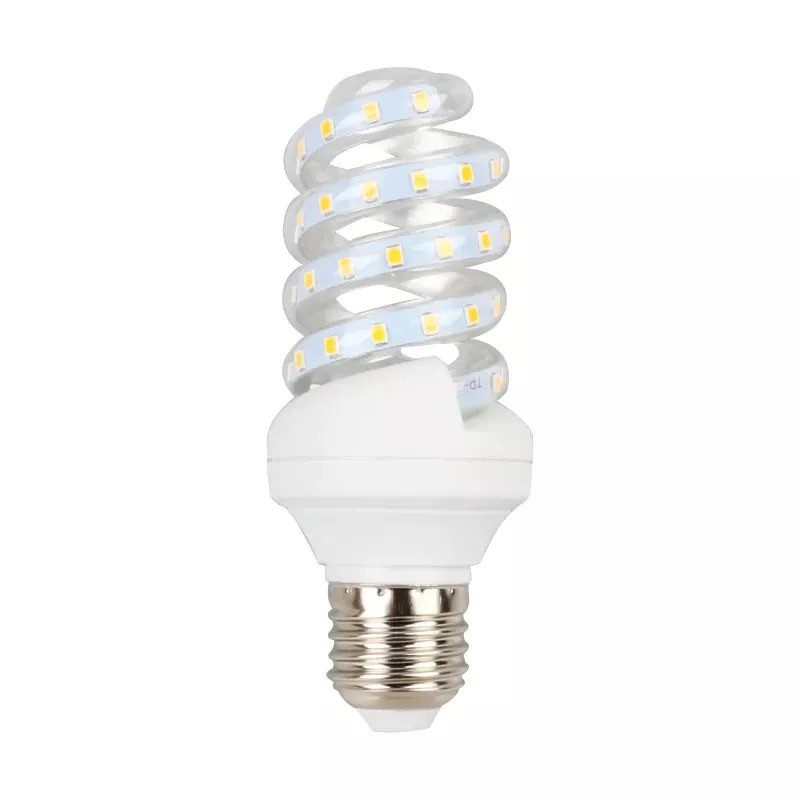 Żarówka LED spiralna 9W E27 zimne światło 6500K 840lm przezroczysta
