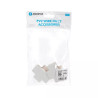 Listwa PVC 25x16 mm biała z kolankiem i trójnikiem 4 elementy do wnętrz